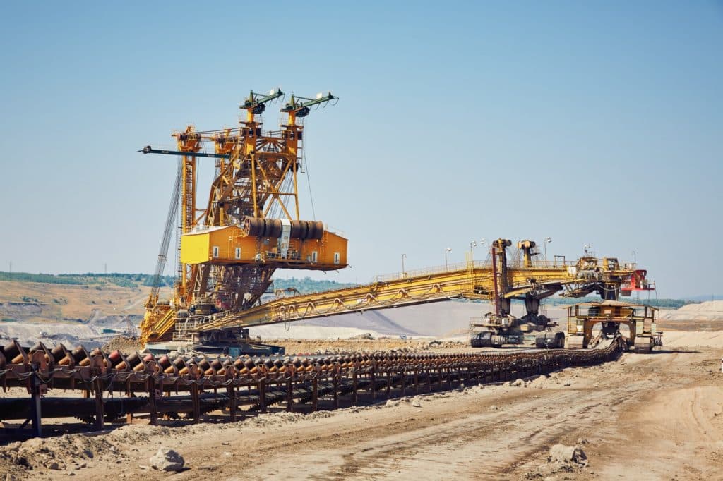 Huge mining machine