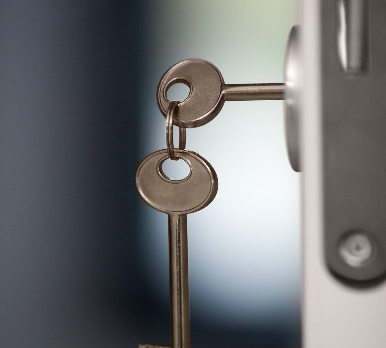 Keys in the door lock